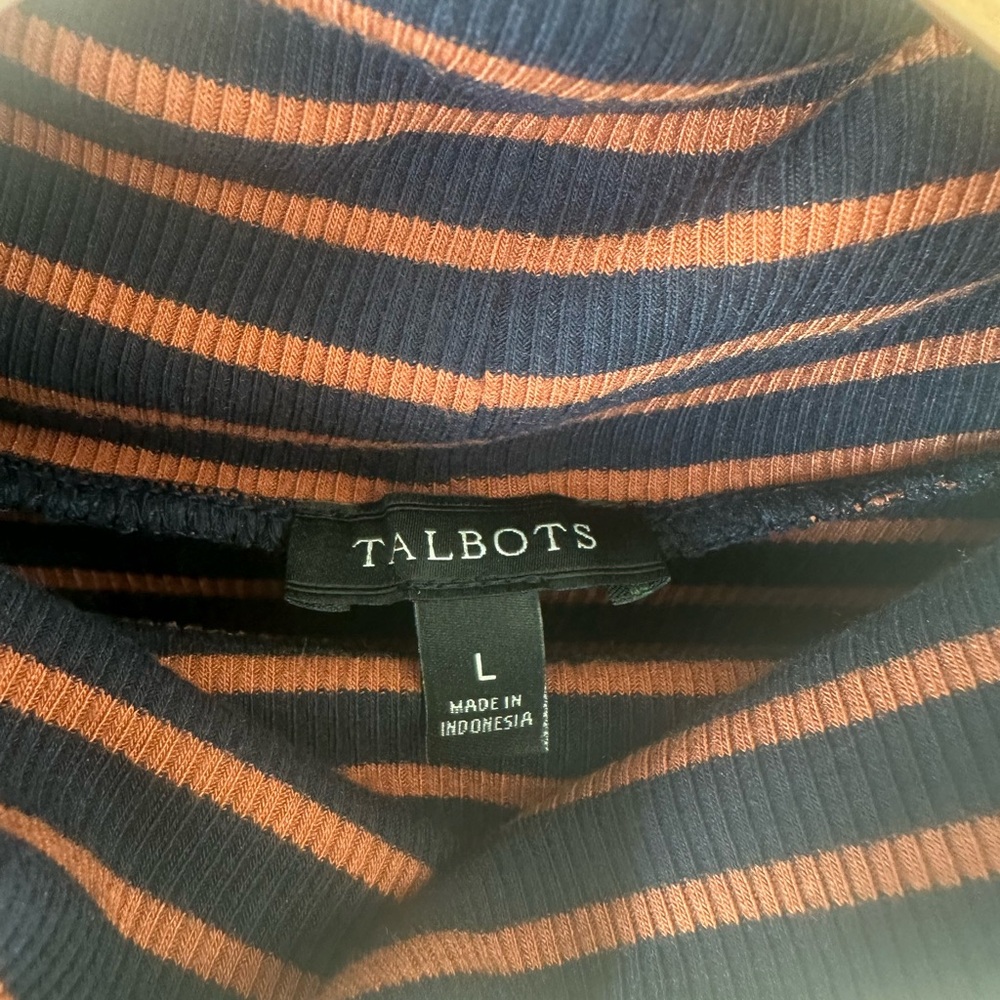 Pristine Elegant Talbots Striped Sweater - Picture 2 of 6